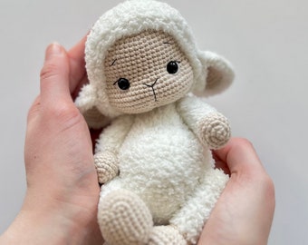 Häkelschaf ANLEITUNG pdf, Amigurumi Lamm, Häkeltier, Osterfigur, gehäkelt, einfach Anleitung für Anfänger, Anleitung ENGLISCH