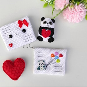 Crochet pattern - love letter pattern- Crochet envelope pattern- Valentines day pattern- English PDF pattern