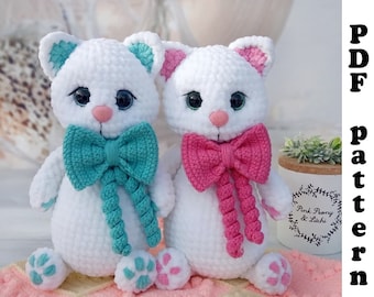 Amigurumi cat pattern - Crochet pattern kitty - English PDF pattern