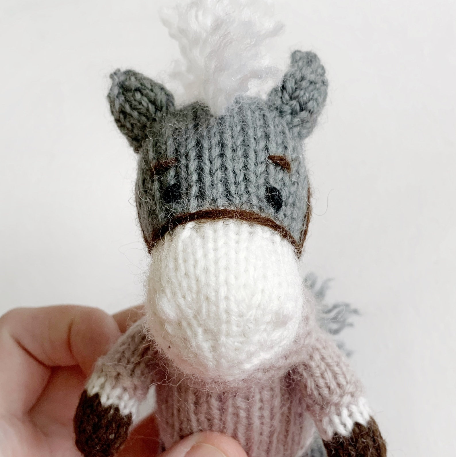 Horse Knitting Pattern Knitted Toy Tutorials PDF DIY Soft Etsy