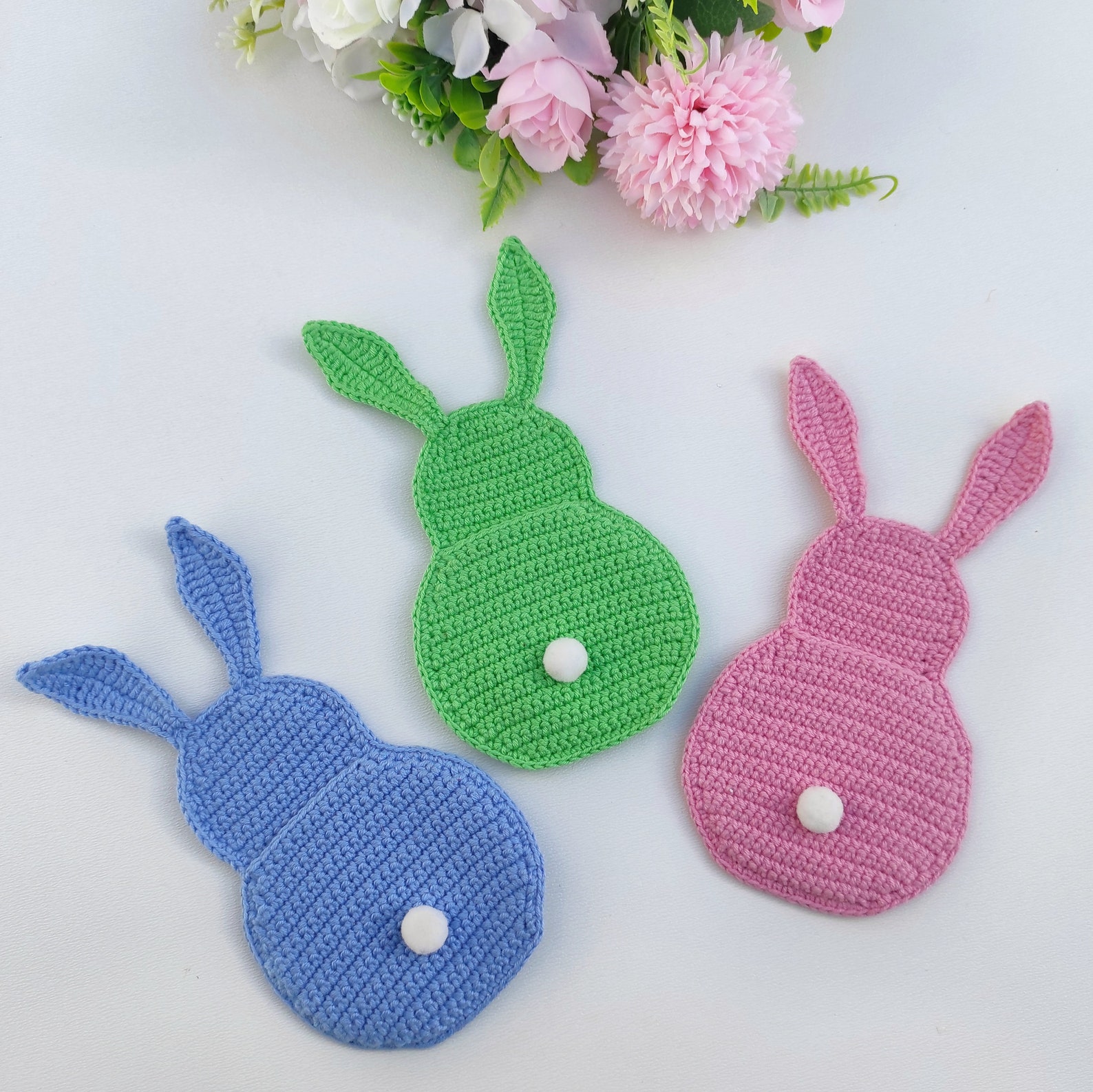 Bunny Cutlery Holder Easter Bunny Pattern Amigurumi Etsy