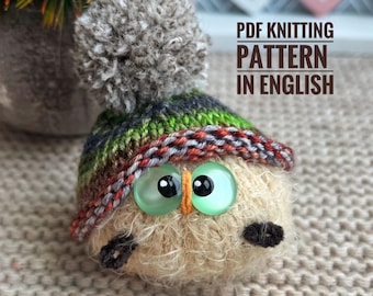 Amigurumi Knit Owl, Pattern bird, Pdf Digital Download