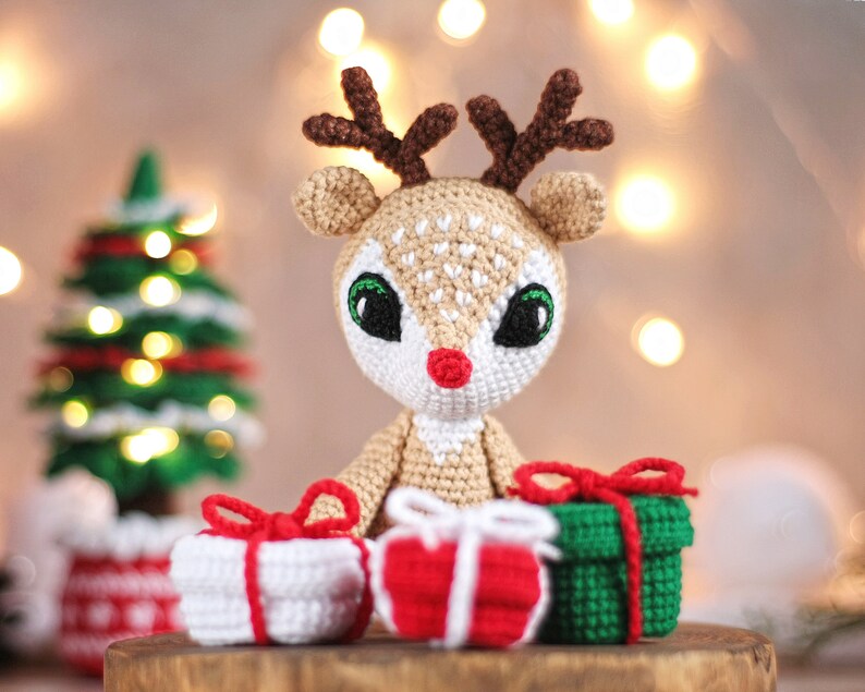 Deer crochet pattern - christmas amigurumi - crochet christmas decorations - crochet gift pattern image 8