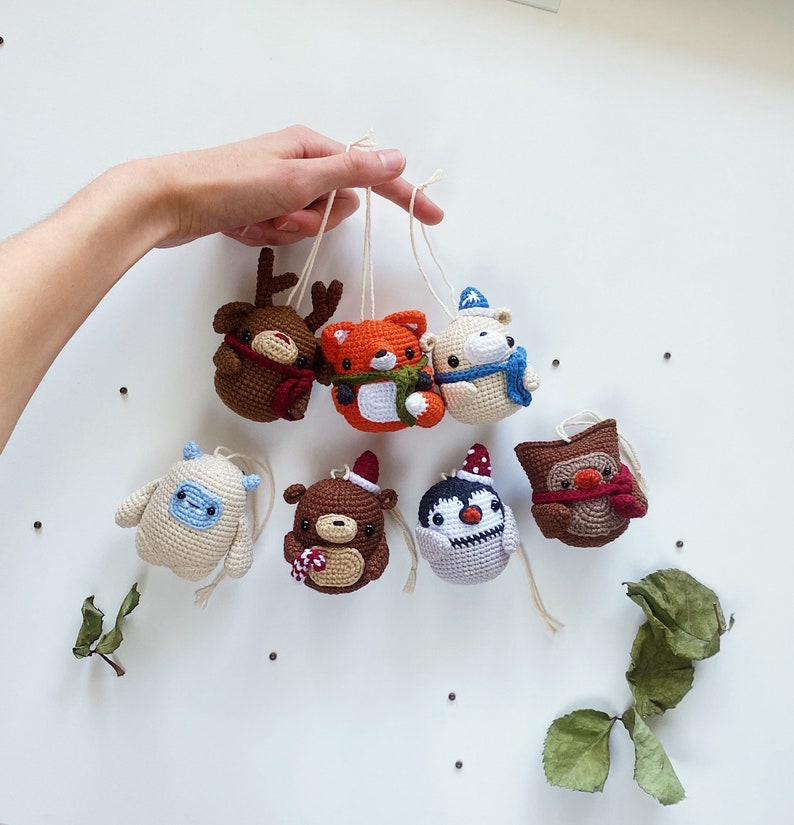 Crochet PATTERN Christmas Decorations Ornaments 6in1 Amigurumi Etsy