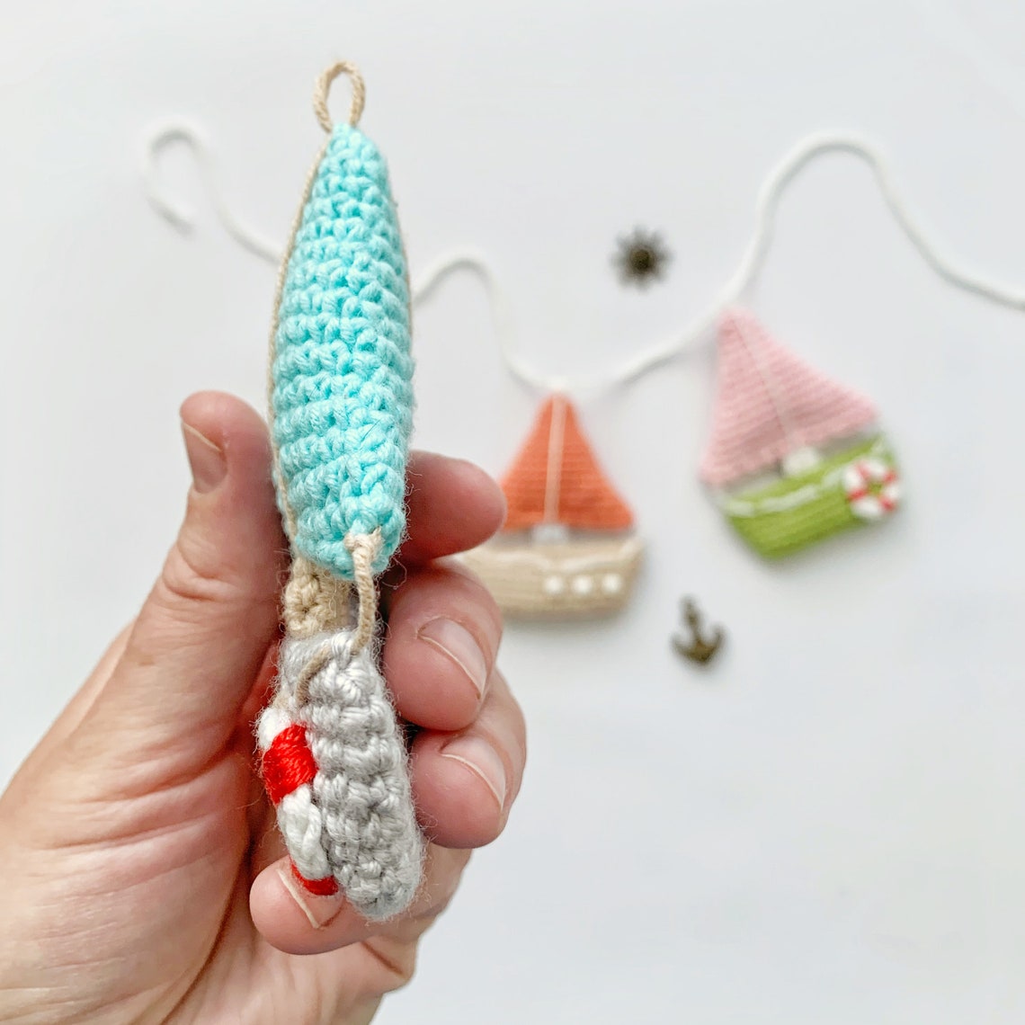 Boat Crochet Pattern Wall Decor in a Marine Style Amigurumi - Etsy