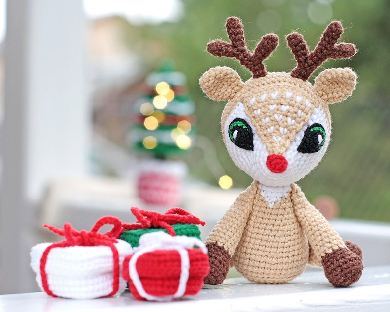 Deer crochet pattern - christmas amigurumi - crochet christmas decorations - crochet gift pattern image 6