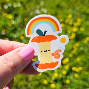 Kleiner Apfel Aufkleber - Journal Aufkleber - Süßer Aufkleber - Süßer Obst Aufkleber - Wasserdichter Aufkleber - Kawaii Aufkleber
