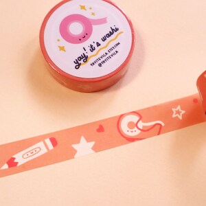 Stationery Washi Tape - Kawaii Stationery - Cute Washi Tape - Art Supplies Stickers - Kawaii Washi Tape - Kawaii Stickers - Art Stickers