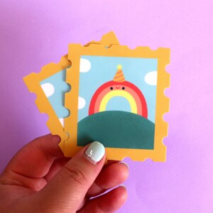 Party Rainbow Sticker - Journal Sticker - Cute Sticker - Happy Mail Sticker  - Waterproof Sticker - Kawaii Sticker - Rainbow Sticker