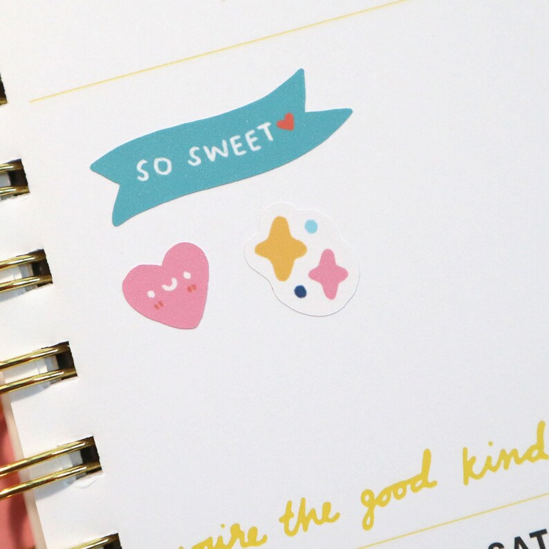 Juicy Fruit Sticker Sheet Kawaii Stickers Cute Stationery Etsy