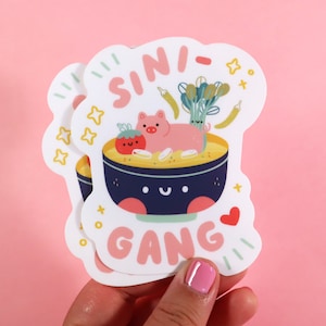 Sinigang Sticker - Journal Sticker - Cute Sticker - Filipino Food Sticker  - Waterproof Sticker - Filipino Sticker