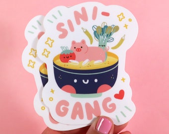 Sinigang Sticker - Journal Sticker - Cute Sticker - Filipino Food Sticker  - Waterproof Sticker - Filipino Sticker