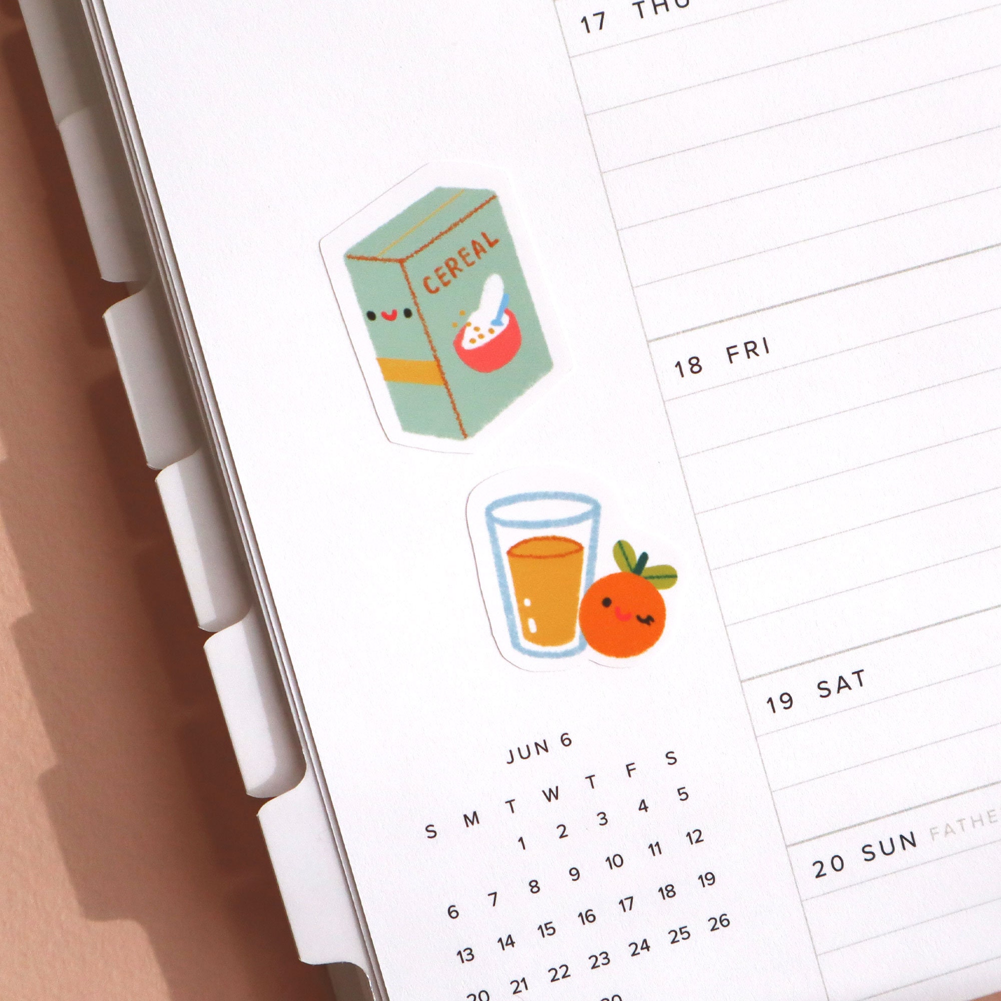Kawaii Breakfast Planner Sticker Sheet - Cute Stationery - Journal ...