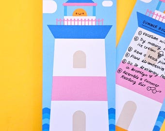 Lighthouse Notepad - Cute Memo Pad - Cute Notepad - Journaling - Stationery