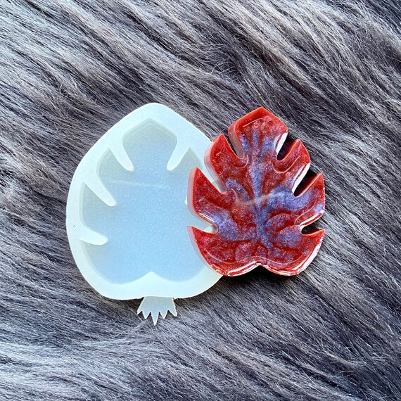 Resin Keychain Mold Leaf Silicone Mold Jewelry Resin Mold Etsy
