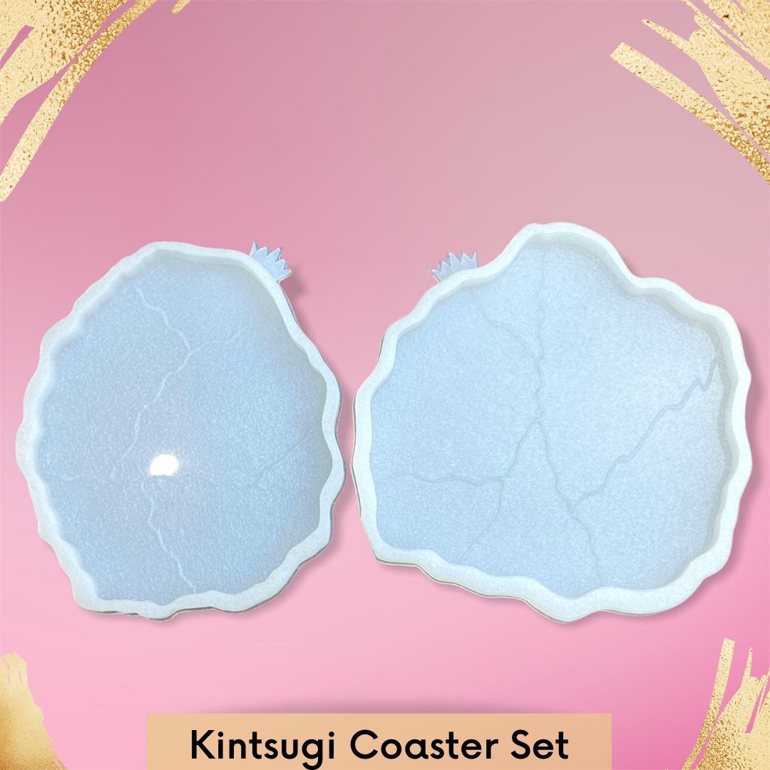 2pc Kintsugi Coaster Mold Set Kintsugi Coaster Mold Kintsugi - Etsy UK