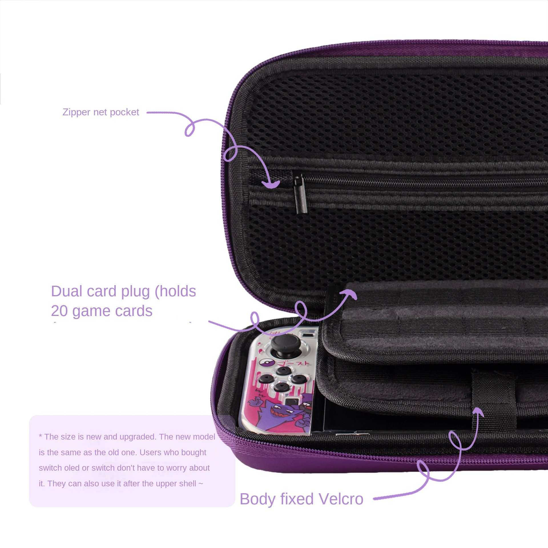 Gengar Nintendo Switch Case Pokemon Etsy