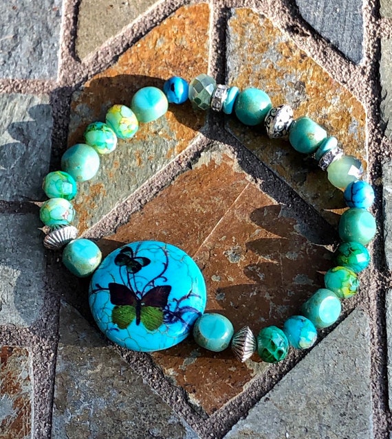 Butterfly Bracelet Womens Bracelet. Gift. Boho Chic