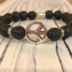 Peace Sign Bracelet. Womens bracelet/Gift for her/BOHO Bracelet