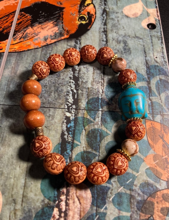 Spiritual Buddha Bracelet. Women's Bracelet. Gift For Her. Yoga. Meditation