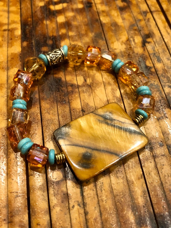 Amber Bracelet. Women’s Bracelet. Spiritual. Women’s jewelry. Boho. Bohemian Jewelry