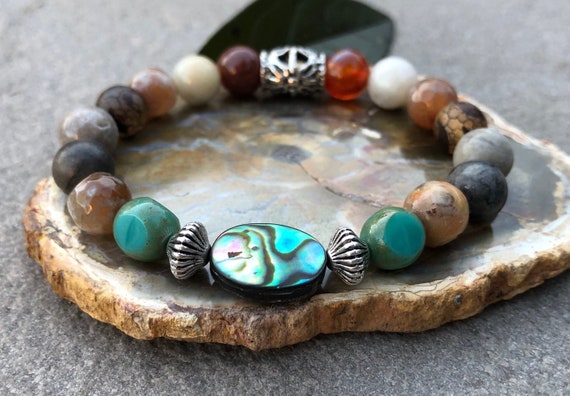 Abalone Shell Bracelet. Women's Bracelet. Gift For Her. Bohochic Bracelet. Bohemian