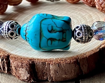 Braccialetto con ciondolo Buddha fatto a mano: Spiritualità, Pace e Consapevolezza