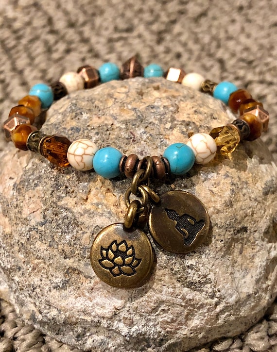 Yoga Bracelet. Namaste. Women's Bracelet. Gift For Her. Spiritual Bracelet.Mediation. Boho. Boho Chic. Hippie