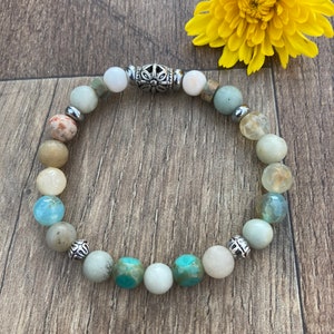 Natural Gemstone Bracelet. Women’s jewelry. Men’s jewelry. Boho. Jewelry.  Multicolored Bracelet. Stacked bracelets.