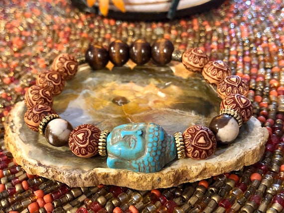 Spiritual Buddha Bracelet. Women's Bracelet. Gift For Her. Yoga. Meditation