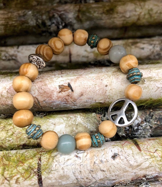 Peace Bracelet. Womens bracelet/Gift for her/BOHO Bracelet