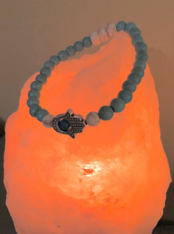 Protection Bracelet. Negative Energy Bracelet. Hamsa Hand Bracelet. Womens Bohemian Bracelet/Gift for her. Boho, Stretch.