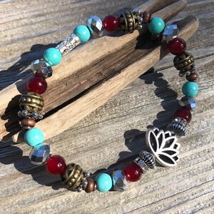 Lotus Bracelet. Women’s jewelry. Men’s jewelry. Lotus Flower. Spiritual jewelry. Flower jewelry.