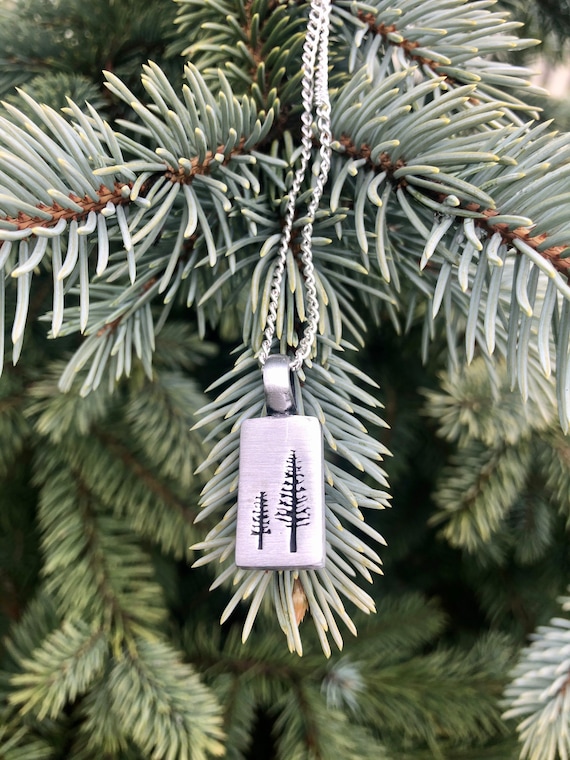 Pine Tree Necklace. Women's Jewelry. Boho Chic. Nature Hippie.