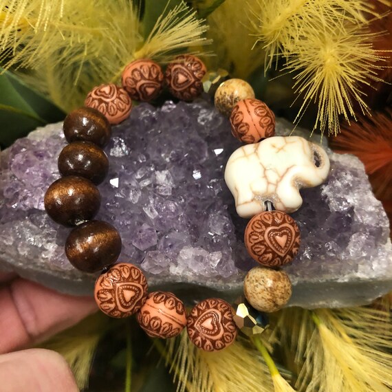 Elephant Bracelet. Women's Bracelet. Gift For Her. Spiritual Bracelet. Lucky. Good Luck Bracelet