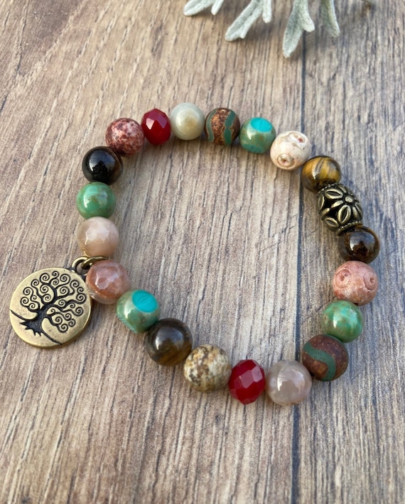 Tree of Life Bracelet. Women's Bracelet. Men’s Bracelet. Yoga. Meditation. Zen. Boho Jewelry. Hippie Bohochic
