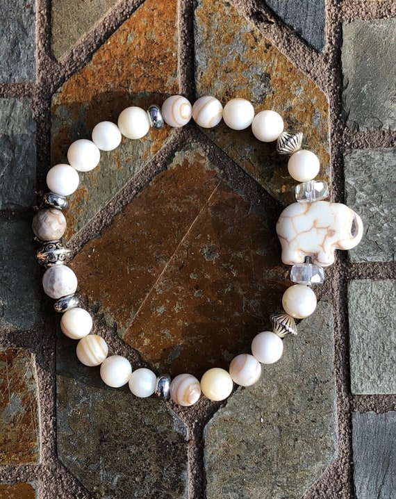 White Elephant Bracelet. Women’s Bracelet. Bohochic. Women’s jewelry. Boho. Spiritual Jewelry