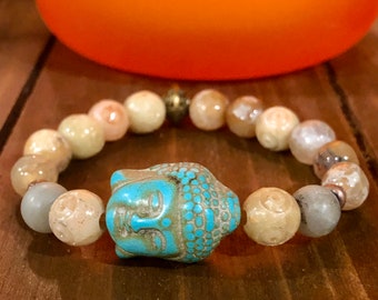 Buddha Bracciale. Bracciale da donna. Regalo per lei. Spirituale. Boho chic. Yoga. Meditazione