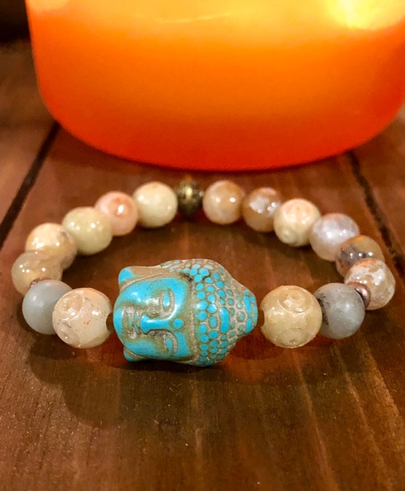 Buddha Bracelet. Women's Bracelet. Gift For Her. Spiritual. Boho chic. Yoga. Meditation