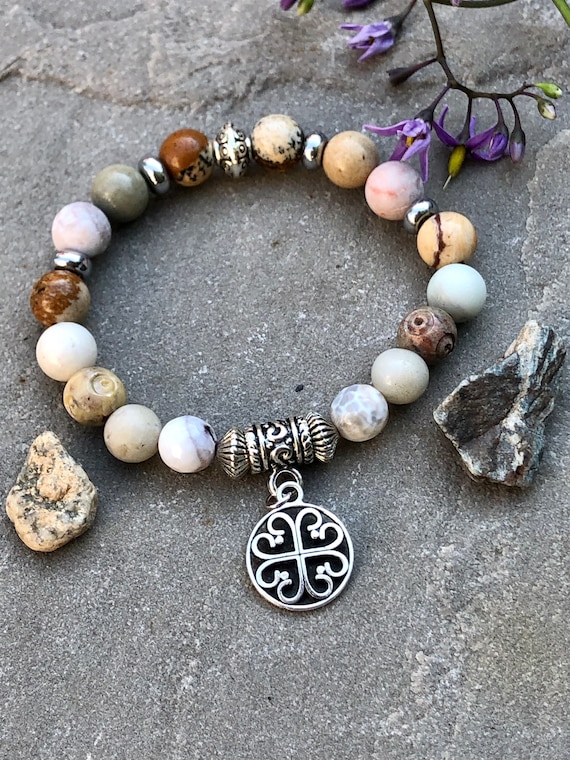 Celtic Heart Charm Bracelet. Women’s Jewelry. Boho. Bohemian Jewelry