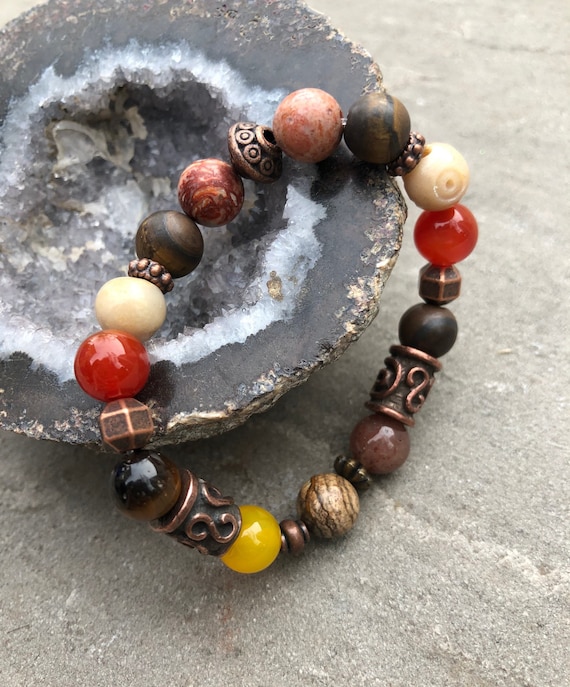 Earthy Bohemian Bracelet. Women's Bracelet. Gift For Her. Yoga. Meditation. Zen