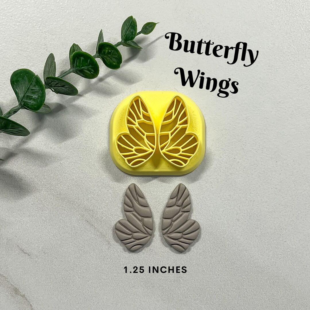 1.25 in Butterfly Wings Clay Cutter Embossing Cutters Etsy