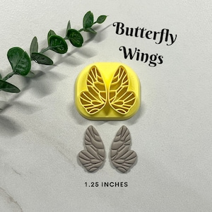 1.25 in Butterfly Wings Clay Cutter, Embossing Cutters, Earring Cutters, Ready To Ship