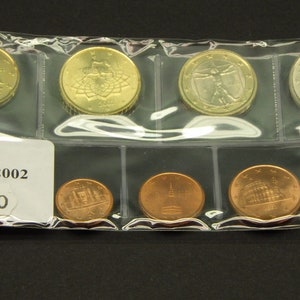 Italy / Italia Euros 1999 / 2000 / 2001 / 2002 - Uncirculated Coin Lot