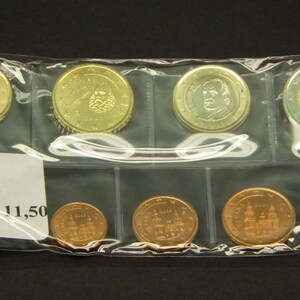 Spain / España Euros 1999 / 2000 / 2001 / 2002 - Uncirculated Coin Lot