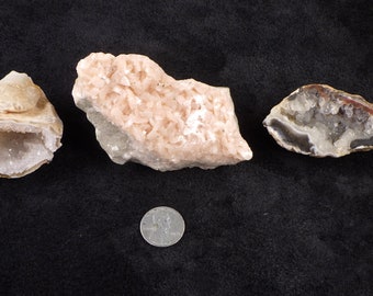 1 Dolomite Specimen & 2 Geode Halves!