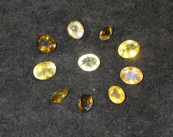 10 Lot of Yellow / Green Tourmaline Gemstones!