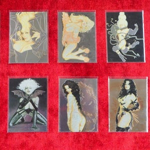 Supreme Collector - Imagens de quadrinhos - Vintage 1996 - Olivia De Berardinis O1 - O10 - Todos os cards de foil Magnachrome - Quase novos!