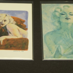Olivia De Berardinis - Series 9 Ramblings of Olivia - 2 Card Promotional Set - Vintage 1998 Thick Card Stock - Near Mint!