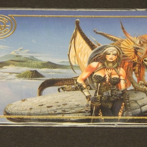Chris Achilleos Serie 1 - #86 Dragon Queen - FPG d&#39;epoca del 1992 - Carta Chase con stampa a rilievo - Quasi perfetta!